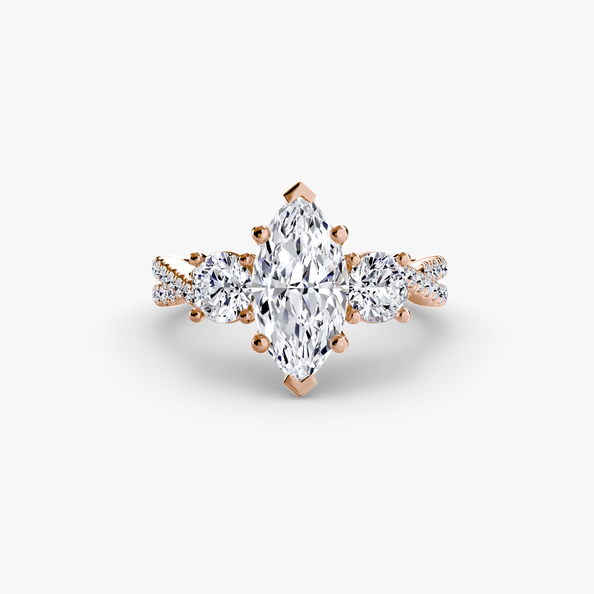 Lavinia Moissanite - Rose Gold Marquise