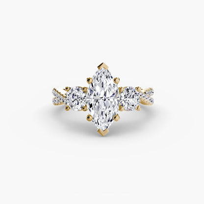 Lavinia Moissanite - Yellow Gold Marquise
