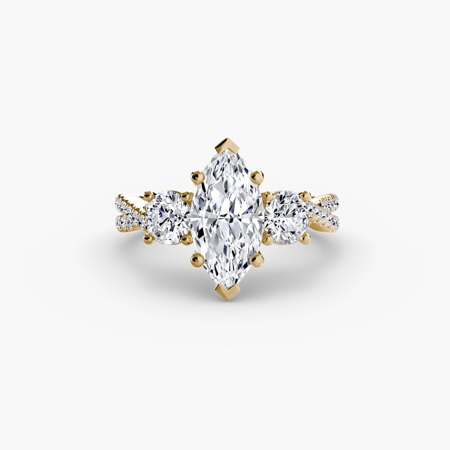 Livia with Moissanites - Marquis