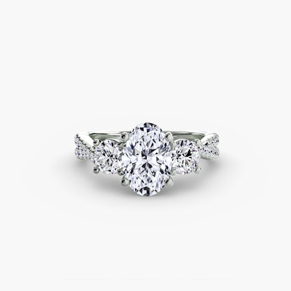 Livia with Moissanites - Oval