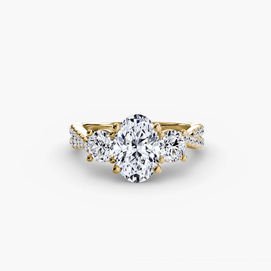 Lavinia Moissanite - Yellow Gold Oval