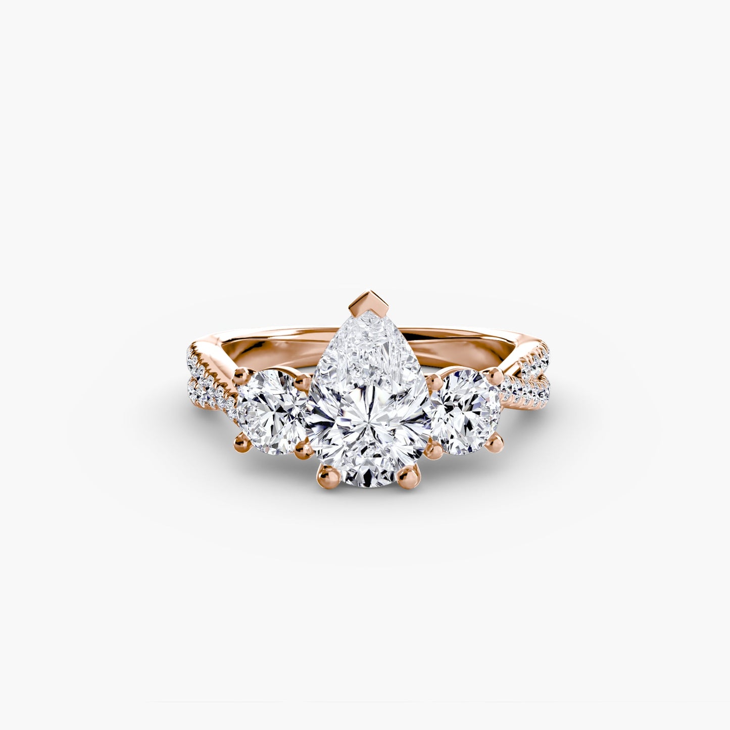 Lavinia Moissanite - Rose Gold Pear