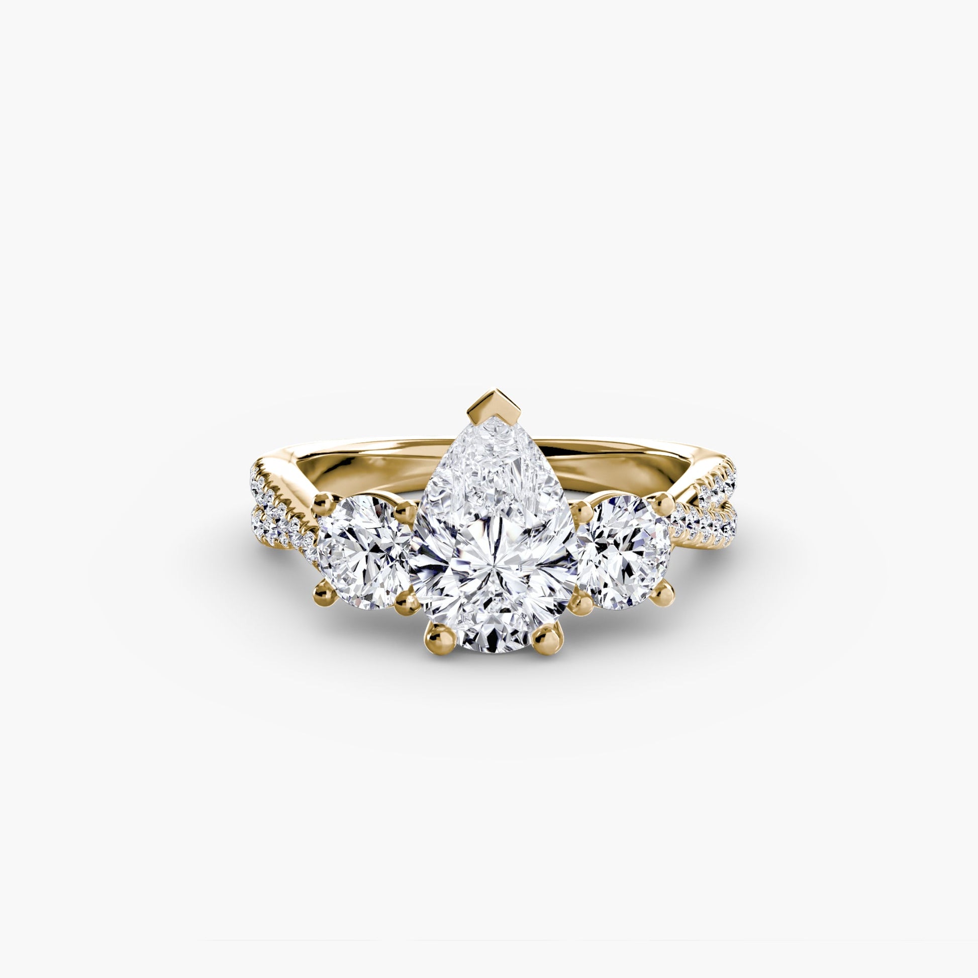 Lavinia Moissanite - Yellow Gold Pear