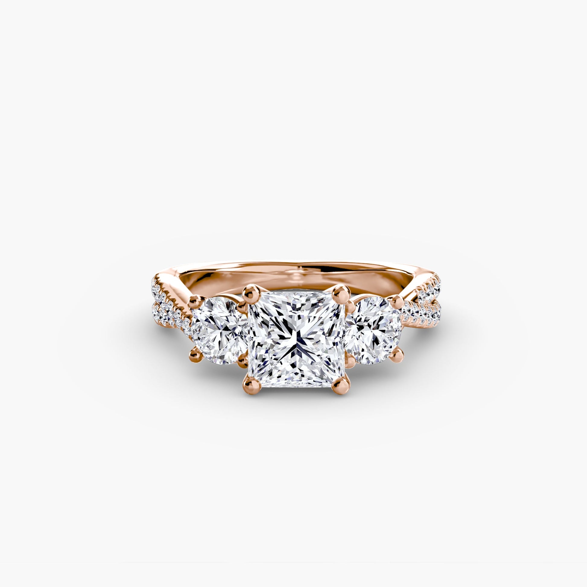 Lavinia Moissanite - Rose Gold Princess