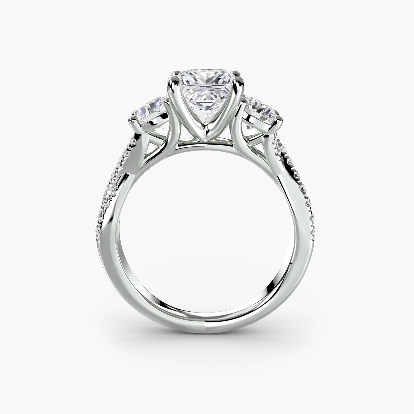 Lavinia Moissanite - White Gold Princess