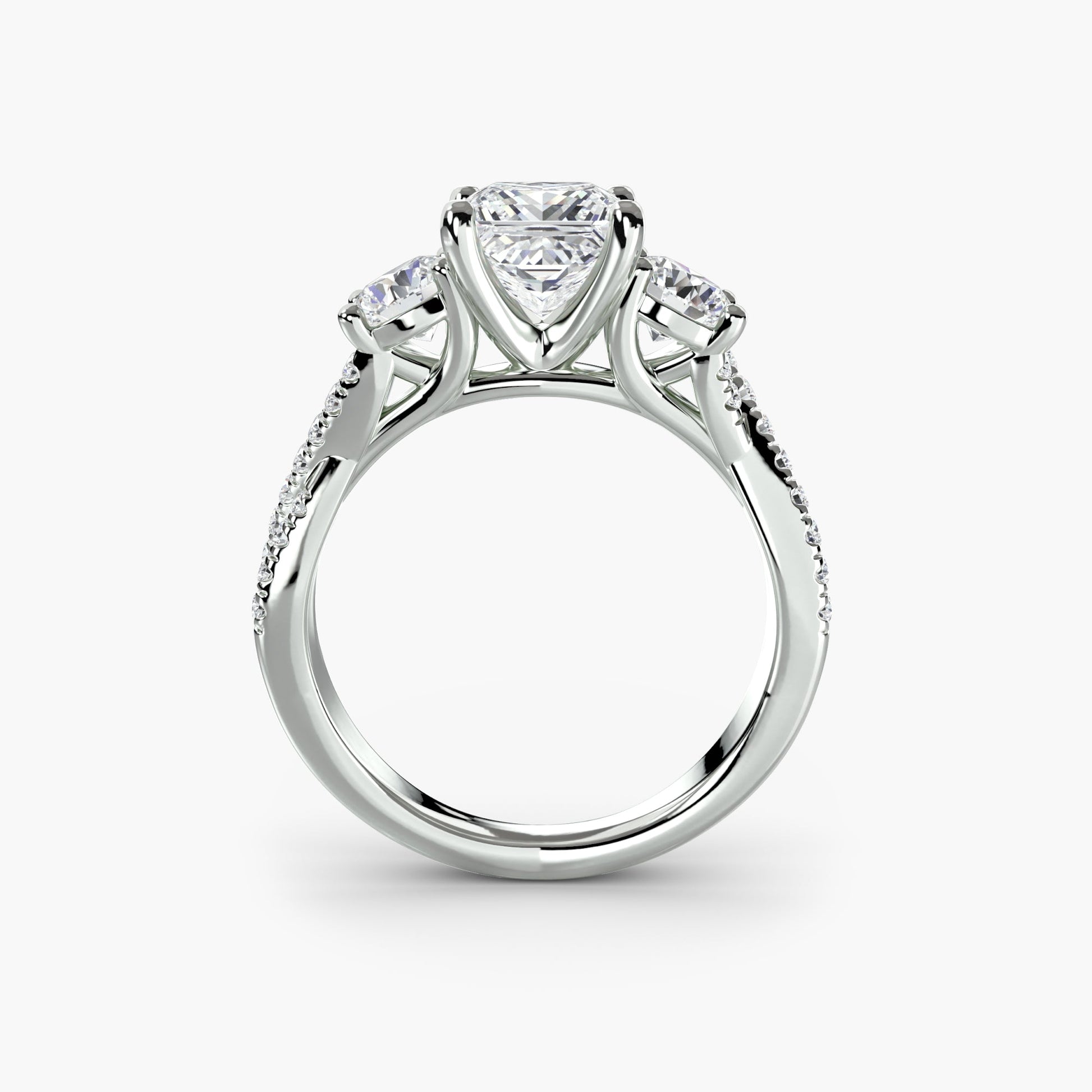 Lavinia Moissanite - White Gold Princess