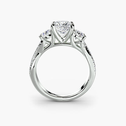 Lavinia Moissanite - White Gold Princess