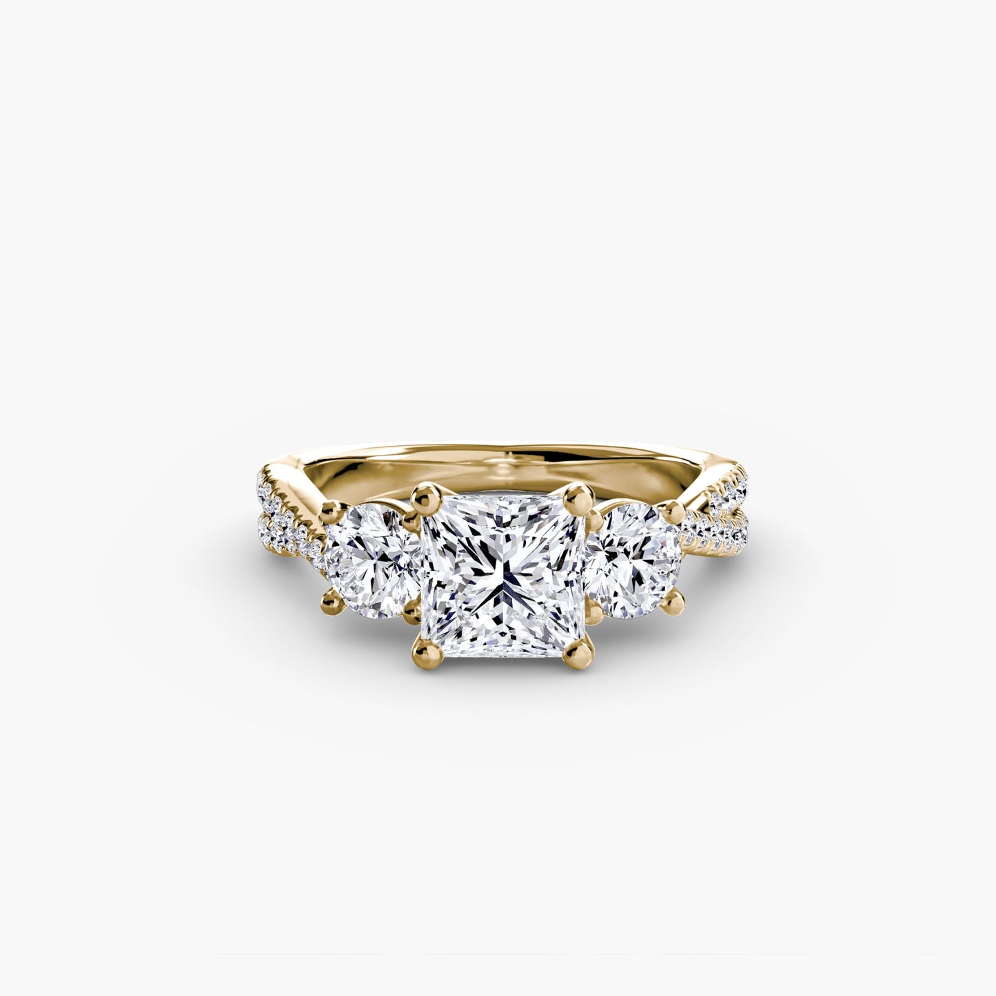 Livia with Moissanites - Princess