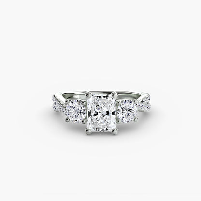 Livia with Moissanites - Radiant