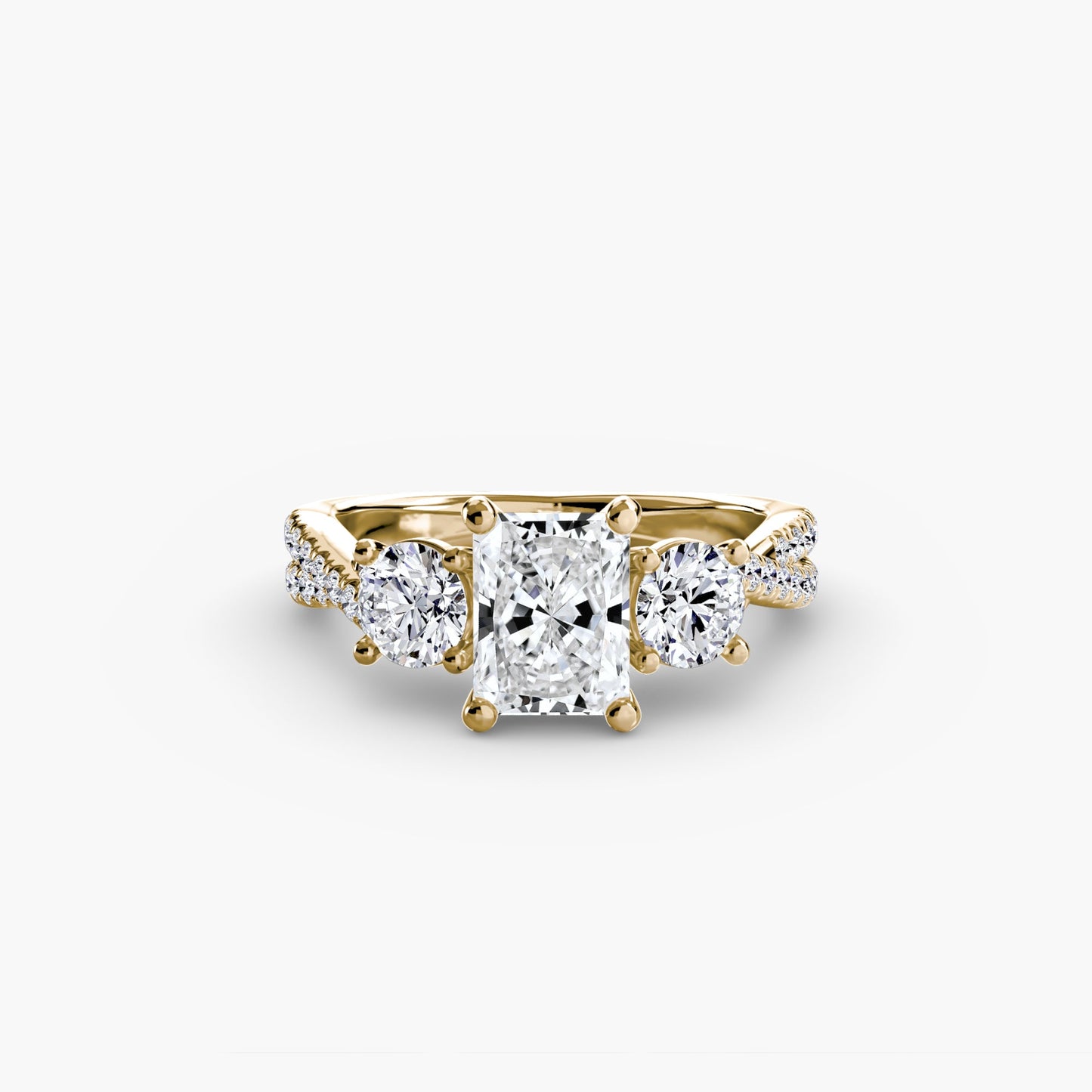 Lavinia Moissanite - Yellow Gold Radiant