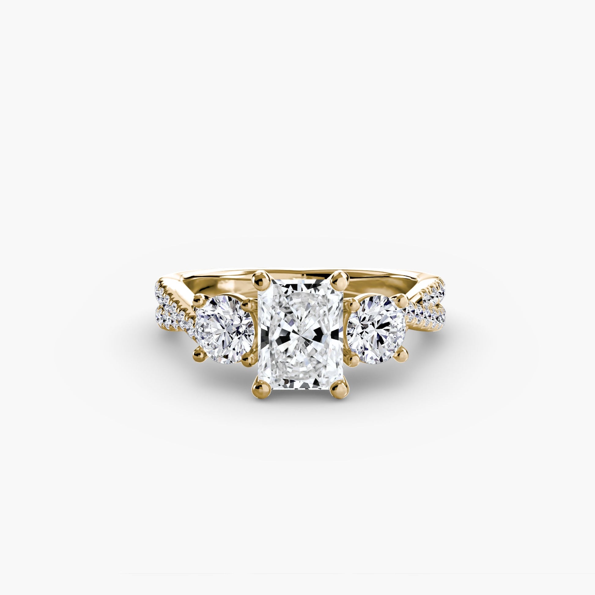 Lavinia Moissanite - Yellow Gold Radiant