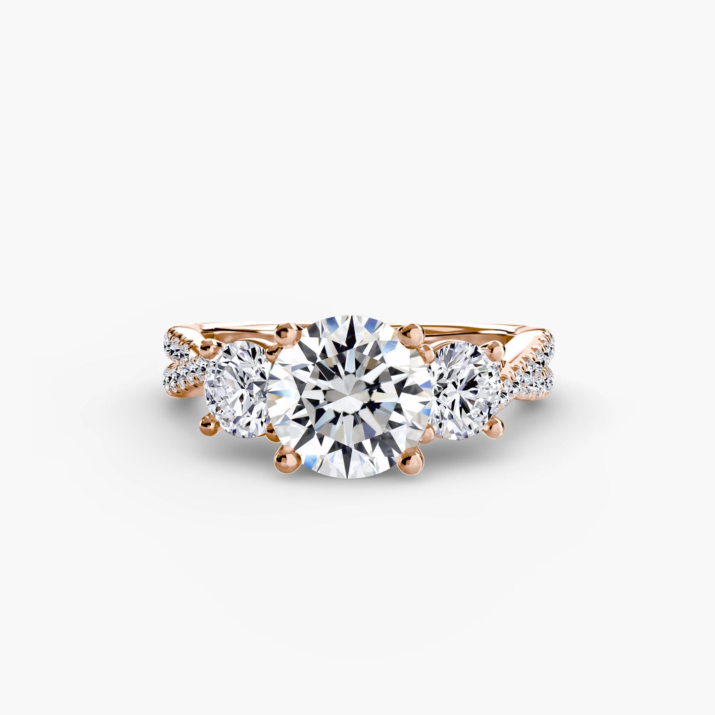 Livia with Moissanites - Round