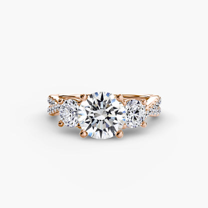 Livia with Moissanites - Round