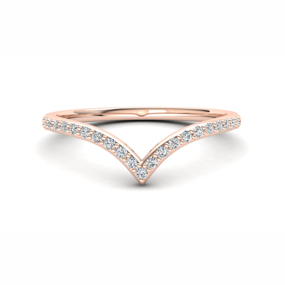 Heather Eternity Ring: 9ct Rose Gold with White Stones
