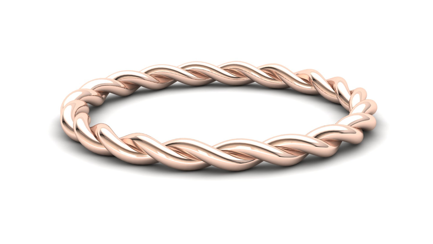 9ct Gold Strelitzia Stack Ring