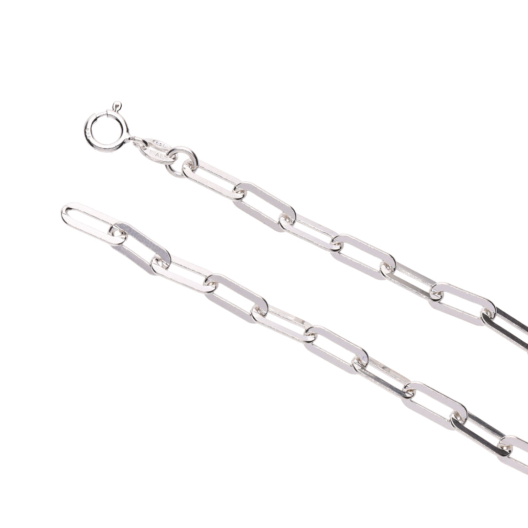 Paperclip Bracelet (3.8cm) - Sterling Silver