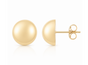 9ct Yellow Gold Dome Stud Earrings
