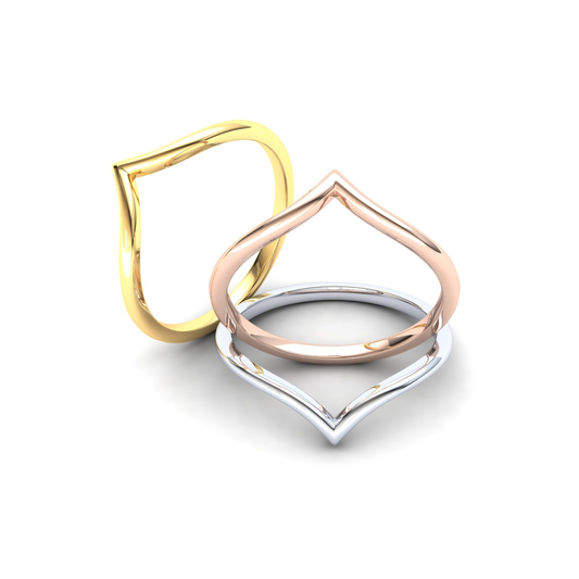 9ct Gold Heather Stack Ring