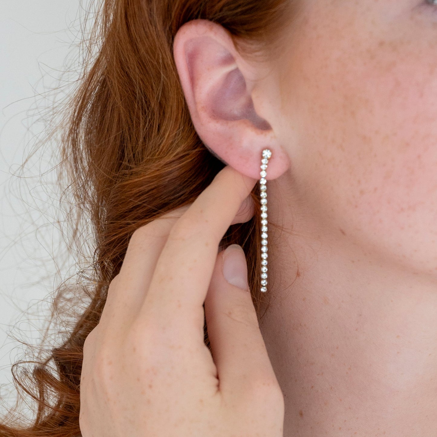 String of Light Stud Earrings