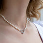 Ever Evolving Pearl Necklace Silver