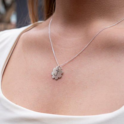 Flower Initial Pendant