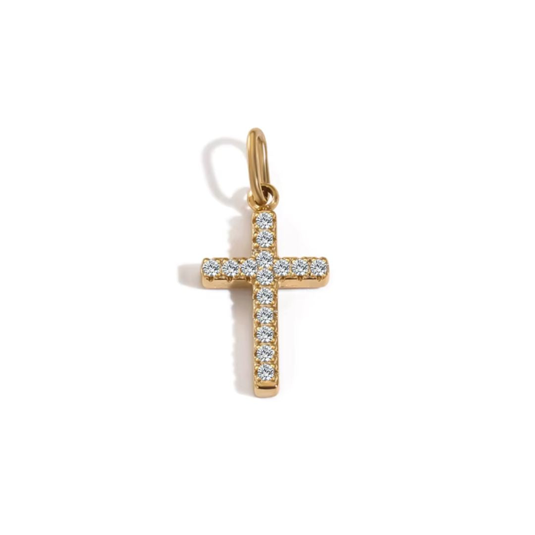 Small CZ Cross Pendant