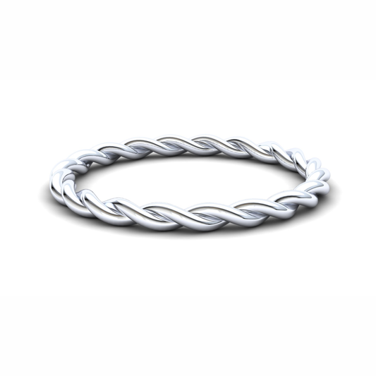 Strelitzia Eternity Ring: 9ct White Gold