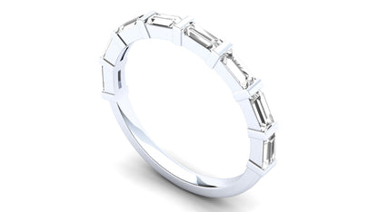 Sweetpea Eternity Ring: 9ct White Gold with White Stones
