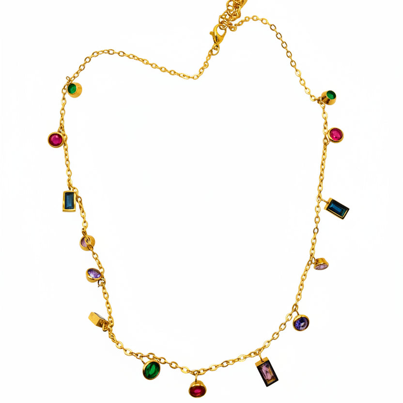 Necklace with stone Charms