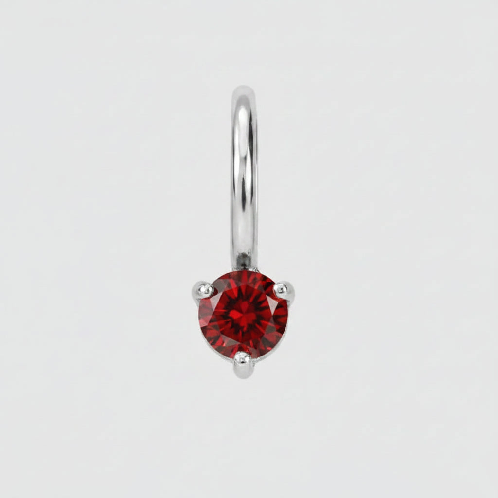 Aureline Birthstone Silver Charm