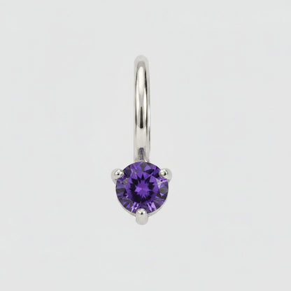 Aureline Birthstone Silver Charm