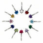 Aureline Birthstone Silver Charm