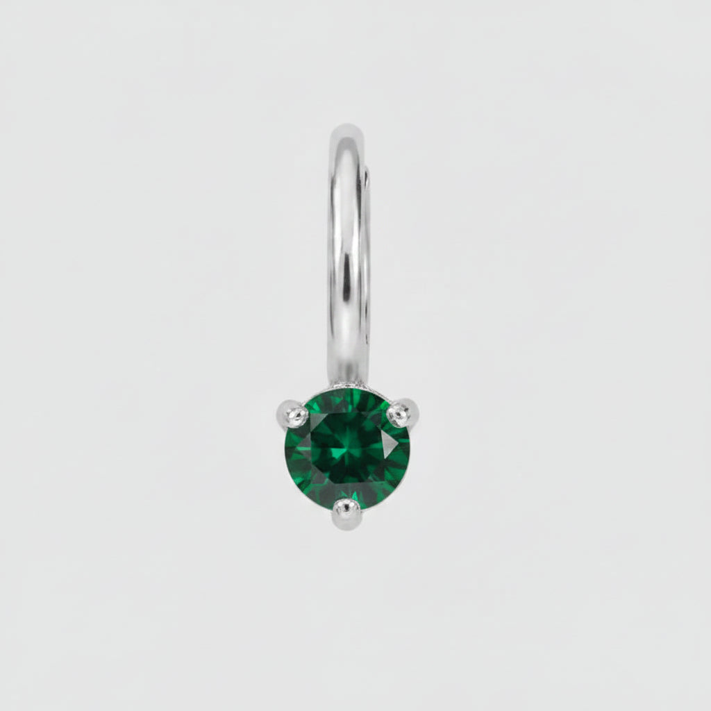 Aureline Birthstone Silver Charm