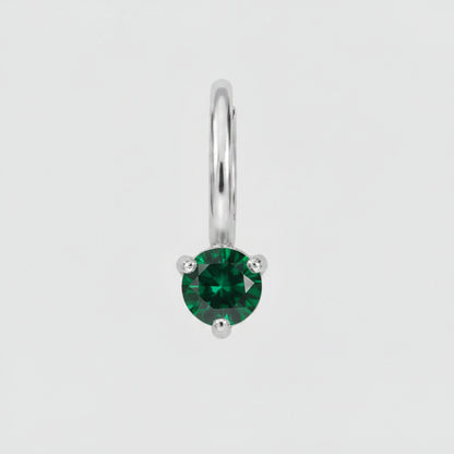 Aureline Birthstone Silver Charm