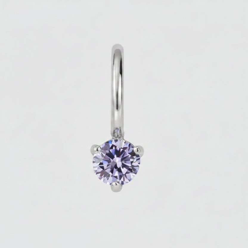 Aureline Birthstone Silver Charm