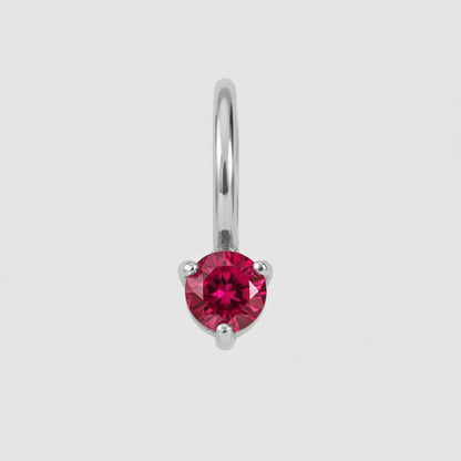 Aureline Birthstone Silver Charm