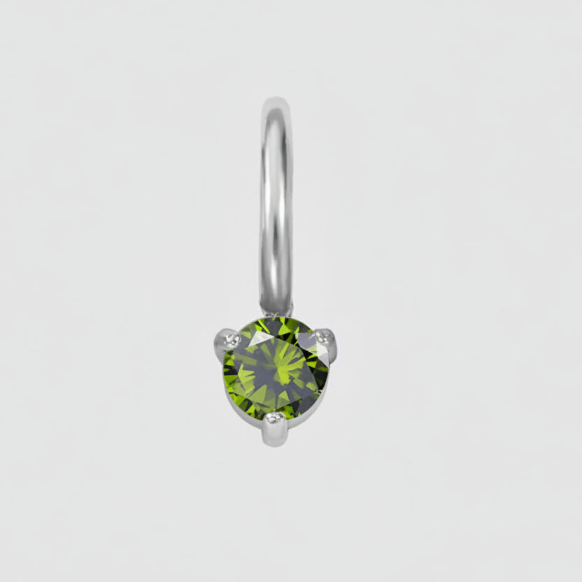 Aureline Birthstone Silver Charm