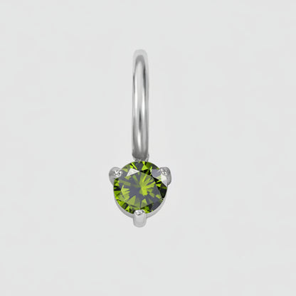 Aureline Birthstone Silver Charm