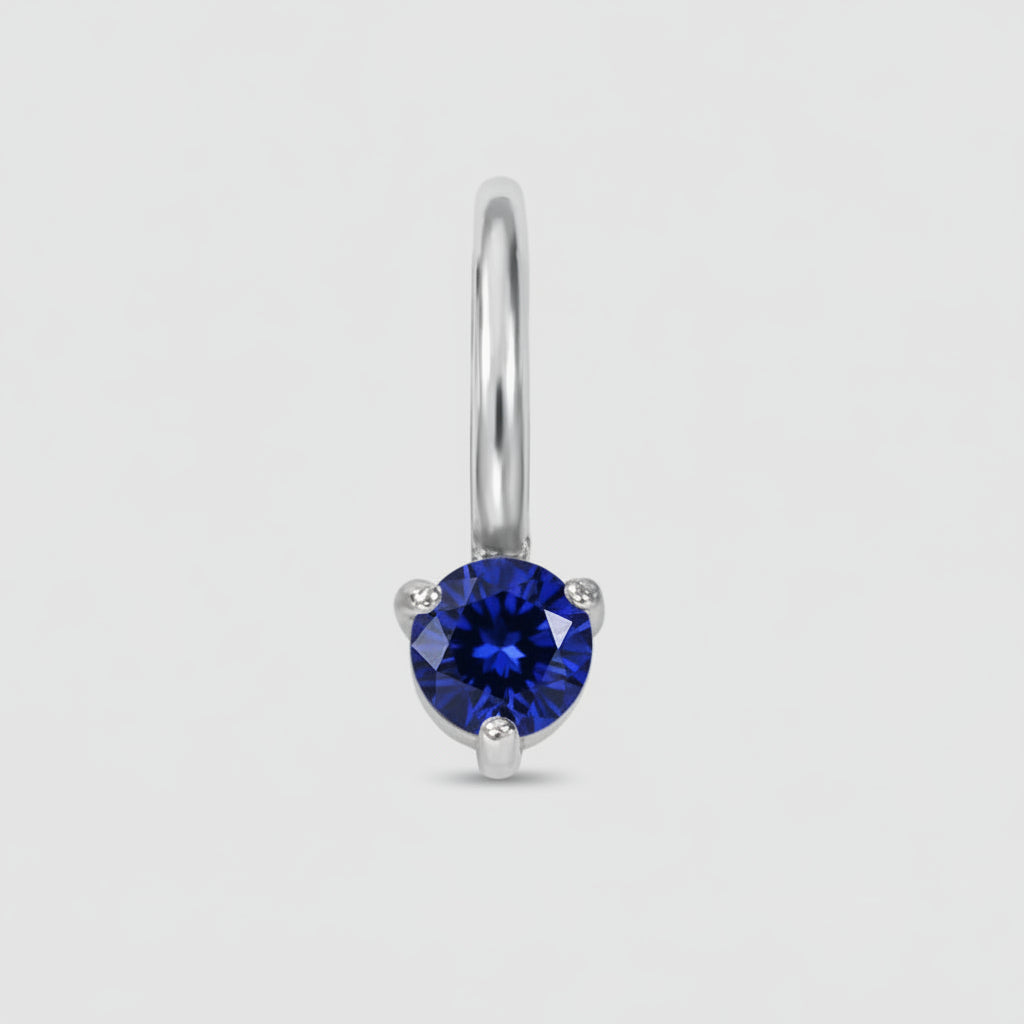 Aureline Birthstone Silver Charm