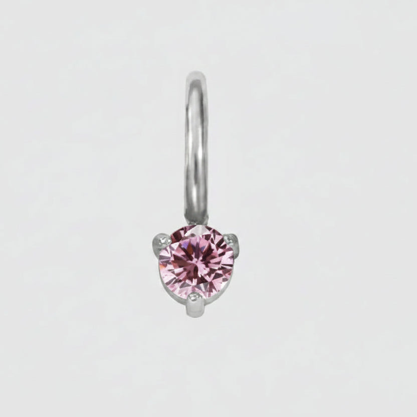 Aureline Birthstone Silver Charm
