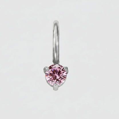 Aureline Birthstone Silver Charm