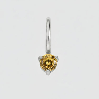 Aureline Birthstone Silver Charm
