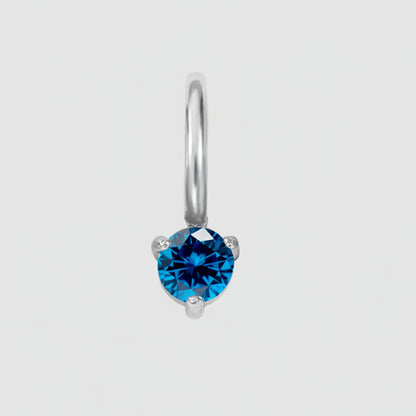 Aureline Birthstone Silver Charm