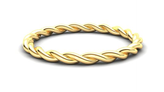 9ct Gold Strelitzia Stack Ring