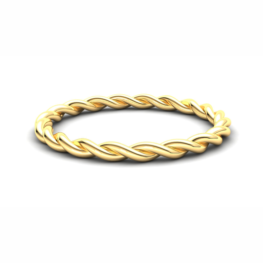 Strelitzia Eternity Ring: 9ct Yellow Gold