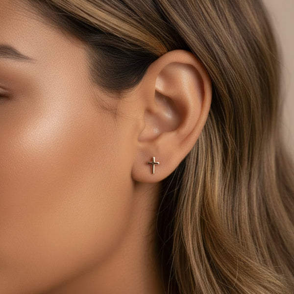 Cross Stud Earrings