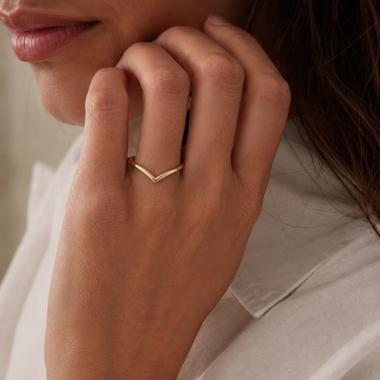 9ct Gold Heather Stack Ring