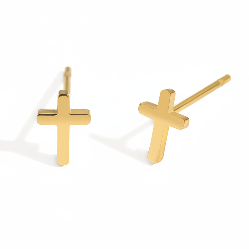 Cross Stud Earrings