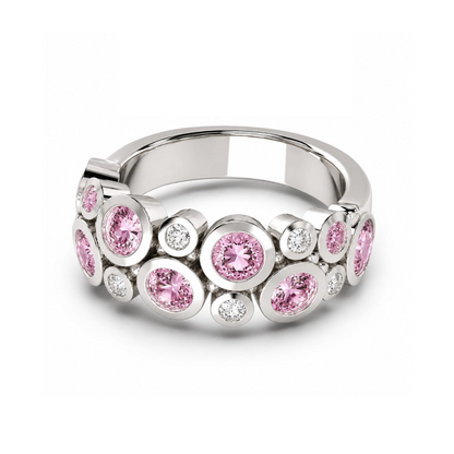Bubble Ring - Lab Sapphire