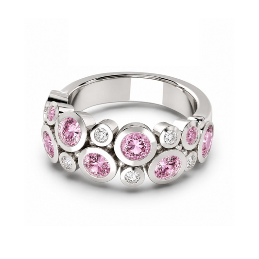 Bubble Ring - Lab Sapphire